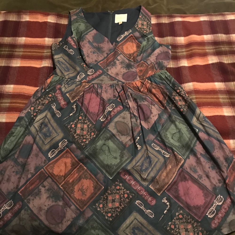 ModCloth book print dress